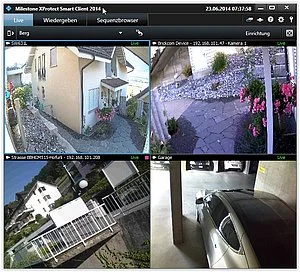 Abbildung zur Dokumentation: Milestone XProtect Smartclient